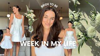 WEEK IN MY LIFE AS A BRIDE TO BE  non toxic cleaning, wedding haircut, bud vase wedding florals