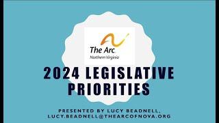 2024 Legislative Priorities for The Arc of Northern Virginia