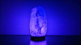Blue Salt Lamp Night Light  #saltlamp #saltlamps