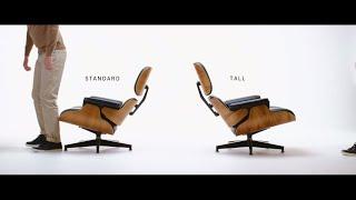 Eames Mid-century Lounge Chair and Ottoman - Standard vs Tall