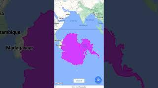 India vs Antarctica size comparison #india #antarctica #comparison #geography #viral #shorts #map