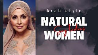 Natural Women over 60 WITH Arab Hijab  #over60 #arabhijab