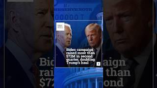 Biden campaign raised more than $72M in second quarter, DOUBLING Trump’s haul