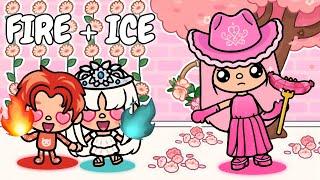 Fire + ICE WAS ADOPTED BY BARBIE GIRL | Toca Life Story | Toca Boca