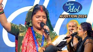 OMG बिहार की शेरनी ने भौकाल मचा डाला  | Indian Idol Season 15 (2024) Audition | Today Episode