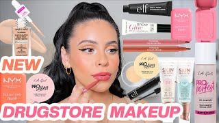 NEW Drugstore Makeup Tested  First impressions + Full day wear test!