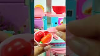 Satisfying with Unboxing & Review Hello Kitty Kitchen Set #hellokittykitchenset #hellokitty #shorts