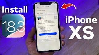 How to install iOS 18.3 Beta on iPhone XS