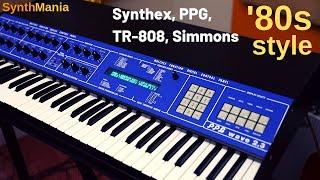 Synthex, PPG, TR-808, Simmons