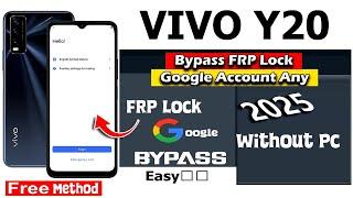 "New Update 2025'' Vivo Y20 Frp Bypass Android 12  Vivo Y20 [2021] Gmail Lock Remove | Frp Unlock
