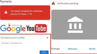 PAYMENT METHOD ON GOOGLE ADSENSE |HOW TO FIX VERIFICATION PENDING & HOW TO ADD BANK ACCOUNT TUTORIAL