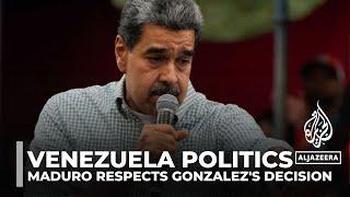 Venezuela politics: Maduro respects Gonzalez's decision to exile in Spain