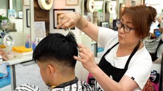  Fade Style at the Traditional Barbershop "Riyo Asa" in Tokyo.