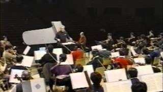 CHERKASSKY AND SVETLANOV REHEARSE TCHAIKOVSKY'S SECOND PIANO CONCERTO.