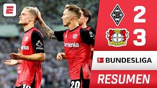 Bayer Leverkusen lo volvió a hacer y ganó en el último suspiro 3-2 al Mönchengladbach | Bundesliga