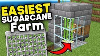 Easiest Sugarcane Farm Minecraft Bedrock 1.21