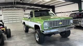 1976 Chevrolet pick up truck square body mostly original aside from lift kit small custom touches