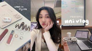 uni vlog ⋆౨ৎ˚˖  simple school life, korean hotpot, study dates, what I eat in uni + life updates