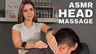 ASMR Relaxing Head Massage - ASMR Chair Massage