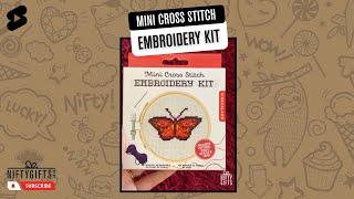 Mini Cross-Stitch Embroidery Kit - Butterfly