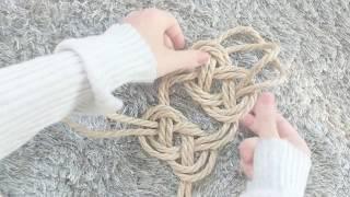 Shibari Pretzel Knot. (Double coin knot).