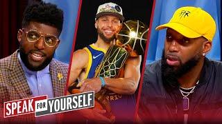 Where does Steph Curry rank all time with four titles, one Finals MVP? | NBA | SPEAK FOR YOURSELF