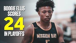 Duke Commit Boogie Ellis Scores 24 in Playoff Game - Full Highlights