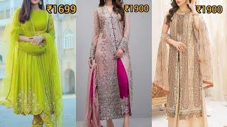 Top 15 Party Wear Suit Designs with Price | Most Demanding Heavy Work Suit Collection | Trendy Suit