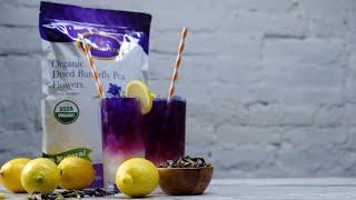 Galaxy Ade Cocktail by Organic Dried butterfly Pea Flowers (Clitoria Ternatea)  by PICKNATURE