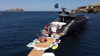 Luxury Yacht - Pershing Yacht Terrace at the 7Pines Resort in Ibiza