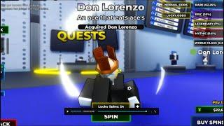 Getting Don Lorenzo in 3 Spins