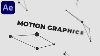 Minimal Motion Graphics Text Animation in After Effects - After Effects Tutorial