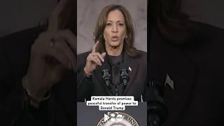 Kamala Harris promises peaceful transfer of power to Donald Trump