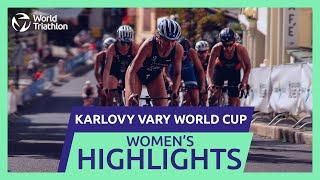 Extended Race Highlights | 2024 Karlovy Vary World Triathlon Cup Women