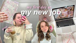 FIRST DAY AT MY NEW JOB *vlog*  | Digital Marketing, WFH, remote 9-5! my first post grad job