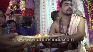 Kalash yatra preparations at Durga Puja in Delhi