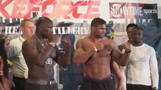 Strikeforce Heavy Artillery: Alistair Overeem vs. Brett Rogers weigh in video - St. Louis, MO - HD