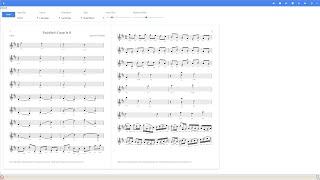 StringClub Sheet Music/Tab Printing - Pachelbel's Canon In D example