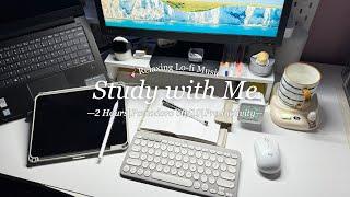 2Hrs Study with Me|Lo-fi Music|和我一起学习|Pomodoro 60/10|Motivation|Productivity