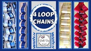 4 Loop Chains for homecoming mums #homecoming #craftybug #homecomingmums