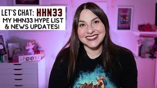 LET'S CHAT HHN33: My Hype List for HHN33 & News Updates!