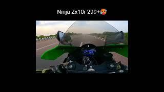 300+ Kmph on My Ninja Zx-10R for the First Time  Crazy Experience #shorts #kawasaki #ninja