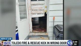 Toledo Fire & Rescue kick in wrong door