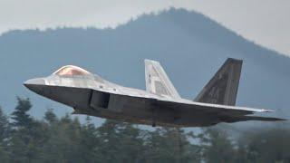 F-22 Raptors Arrival and Departures