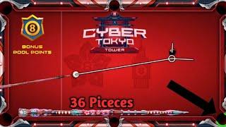 8 Ball Pool | New Cyber Tokyo Tower Bonus Pool Points | Trick&KissShots | 36 Piceces | 8BP Gaming YT