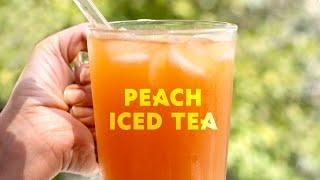 How To Make Peach Iced Tea | The Best Fresh Cold Brew Drink