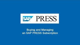 Buying and Managing an SAP PRESS Subscription (2022)