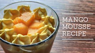 Mango Mousse recipe without gelatin and eggs| Paak Kala 