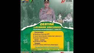 Gebyar Layanan Vaksinasi#polisibaik #polisipenolong #bittersweetpolri#polisipenolongbojonegoro