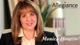 Allegiance Title Company Escrow Officer Monica Haurin